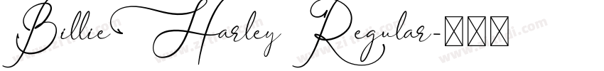 BillieHarley Regular字体转换